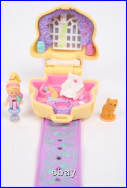 1995 VTG Polly Pocket Bluebird Polly Loves Kitty Watch Bracelet 100% Complete