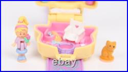 1995 VTG Polly Pocket Bluebird Polly Loves Kitty Watch Bracelet 100% Complete