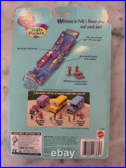 1996 Polly Pocket Bluebird Flower Cafe On-The-Go with bracelet NOC