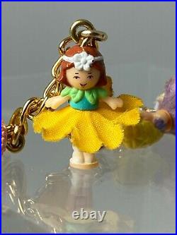 1996 Polly Pocket Bluebird Flower Fairy Bracelet Complete All Original