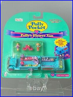 1996 Polly Pocket Bluebird Polly's Flower Van New On Card