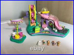 1996 Polly Pocket Dolls fun fair Rides Surprises Mini Figures Log Lot Bluebird