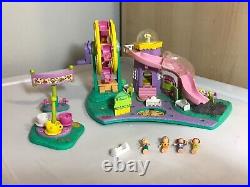 1996 Polly Pocket Dolls fun fair Rides Surprises Mini Figures Log Lot Bluebird