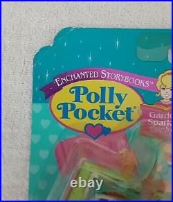 1996 Vintage Polly Pocket Garden Sparkle Locket Enchanted Storybooks Nib Sealed