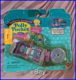 1996 Vintage Polly Pocket Glitter Dreams Locket Enchanted Storybook Nib
