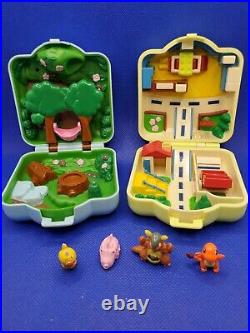 1997 Vintage Tomy Polly Pocket Pokemon Lot Of 2 Nintendo Charmander Weedle