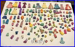 2000s Large Polly Pocket Lot Figures Clothes Shoes Accessories Pets Vintage