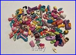 2000s Large Polly Pocket Lot Figures Clothes Shoes Accessories Pets Vintage