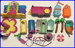 2000s Large Polly Pocket Lot Figures Clothes Shoes Accessories Pets Vintage