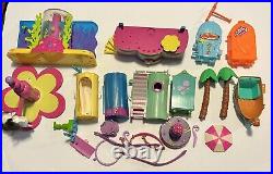 2000s Large Polly Pocket Lot Figures Clothes Shoes Accessories Pets Vintage