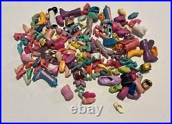 2000s Large Polly Pocket Lot Figures Clothes Shoes Accessories Pets Vintage