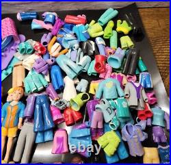 357 pc Vintage Polly Pocket Lot Scooters Clothes pets pool toys bags hats