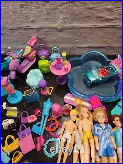 357 pc Vintage Polly Pocket Lot Scooters Clothes pets pool toys bags hats