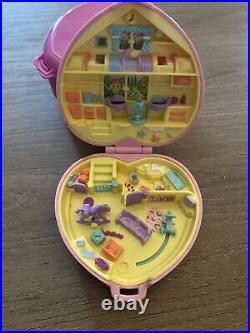 5 Vintage Polly Pocket Compacts 1990's Bluebird Toys Lot