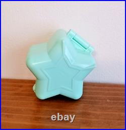 90s Vintage Polly Pocket Bathing Beauty Pageant Mint Green Star Compact