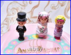 Bandai Japan ANGEL Pocket Polly VTG Bridesmaid Nancy's Wedding Day PINK 3 Dolls