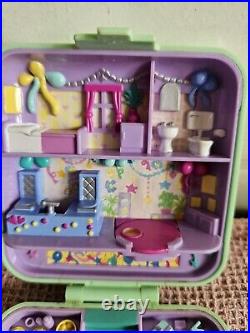 Bluebird Polly Pocket 1989 Polly's Partytime Surprise Near Complete Mint Green