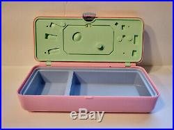 Bluebird Polly Pocket Pool Party Play Set COMPLETE Vintage 1989 HTF Pink Case