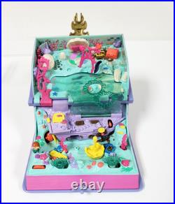 Bluebird Polly Pocket Sparkling Mermaid Adventure Storybook Lights work 5 figure