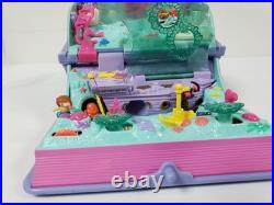Bluebird Polly Pocket Sparkling Mermaid Adventure Storybook Lights work 5 figure