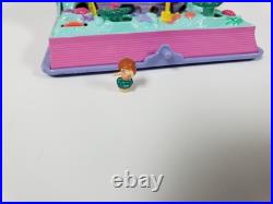 Bluebird Polly Pocket Sparkling Mermaid Adventure Storybook Lights work 5 figure