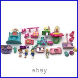 Bluebird Vintage POLLY POCKET Lot Playsets Compacts Figures Accessories 1990s