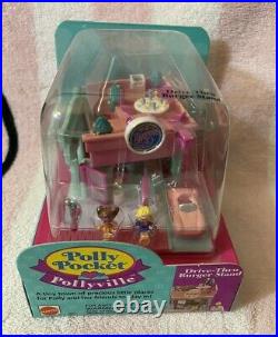 Bluebird Vintage Polly Pocket 1994 Pollyville Drive-Thru Burger Stand Playset