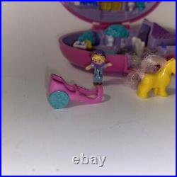 Bluebird Vintage Polly Pocket 1995 Palomino Pony Stable Compact COMPLETE