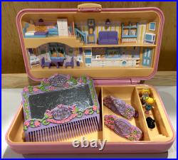 Bluebird Vintage Polly Pocket PRETTY HAIR Playset Complete Mirror Barettes Comb