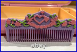 Bluebird Vintage Polly Pocket PRETTY HAIR Playset Complete Mirror Barettes Comb