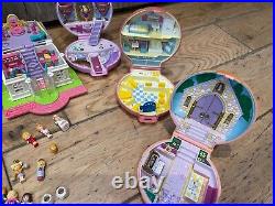 Bluebird Vintage Polly Pocket bundle inc Pop Up Party Play House Set, compacts