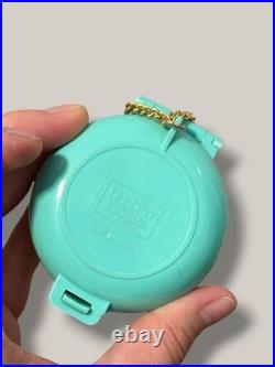 COMPLETE Polly Pocket Vintage Jeweled Green Forest Compact, 1992 Bluebird Toys