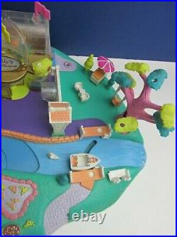 COMPLETE vintage POLLY POCKET magical movin' POLLYVILLE PLAYSET 1996 bluebird