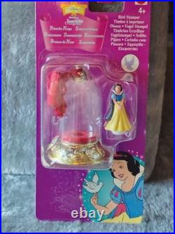 Disney 1998 Snow White Bird Stamp Polly Pocket Blue Bird Mini Toy Vintage Toy