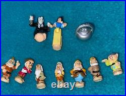 Disney Polly Pocket Snow White and Seven Dwarfs COMPLETE Cottage dolls cauldron