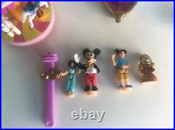 Disney magic kingdom polly pocket vintage aladdin dumbo carousel With 4 Figures