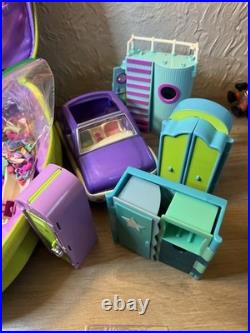 Giant Vintage Polly Pocket Collection Lot With Figures/Vehicles & Clothes