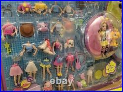 HUGE 62pc NEW RARE VINTAGE Polly Pocket Pop N Swap Fashions Costume Party Set