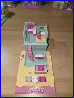 HUGE LOT Vintage Polly Pocket 12 Houses Pollyville Bluebird Church School Pizza
