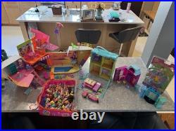 HUGE LOT Vintage Polly Pocket So Hip Cruise Ship Dolls House Accessories Lila