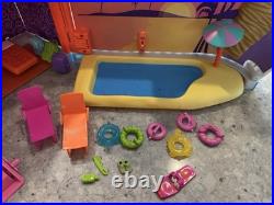 HUGE LOT Vintage Polly Pocket So Hip Cruise Ship Dolls House Accessories Lila