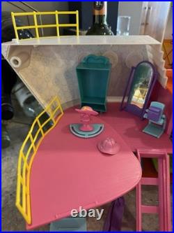 HUGE LOT Vintage Polly Pocket So Hip Cruise Ship Dolls House Accessories Lila