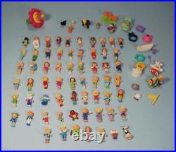 HUGE Lot Vintage Polly Pocket Figures Animals & Accessories Rare HTF OVER 80 pcs