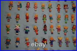 HUGE Lot Vintage Polly Pocket Figures Animals & Accessories Rare HTF OVER 80 pcs