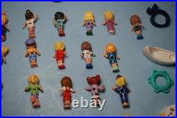 HUGE Lot Vintage Polly Pocket Figures Animals & Accessories Rare HTF OVER 80 pcs