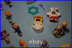 HUGE Lot Vintage Polly Pocket Figures Animals & Accessories Rare HTF OVER 80 pcs