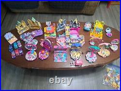 HUGE Lot Vtg Polly Pocket Playsets With Figures & Accessories