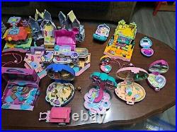 HUGE Lot Vtg Polly Pocket Playsets With Figures & Accessories