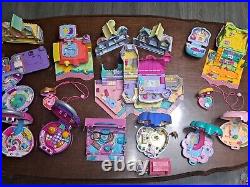 HUGE Lot Vtg Polly Pocket Playsets With Figures & Accessories