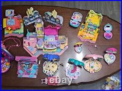 HUGE Lot Vtg Polly Pocket Playsets With Figures & Accessories